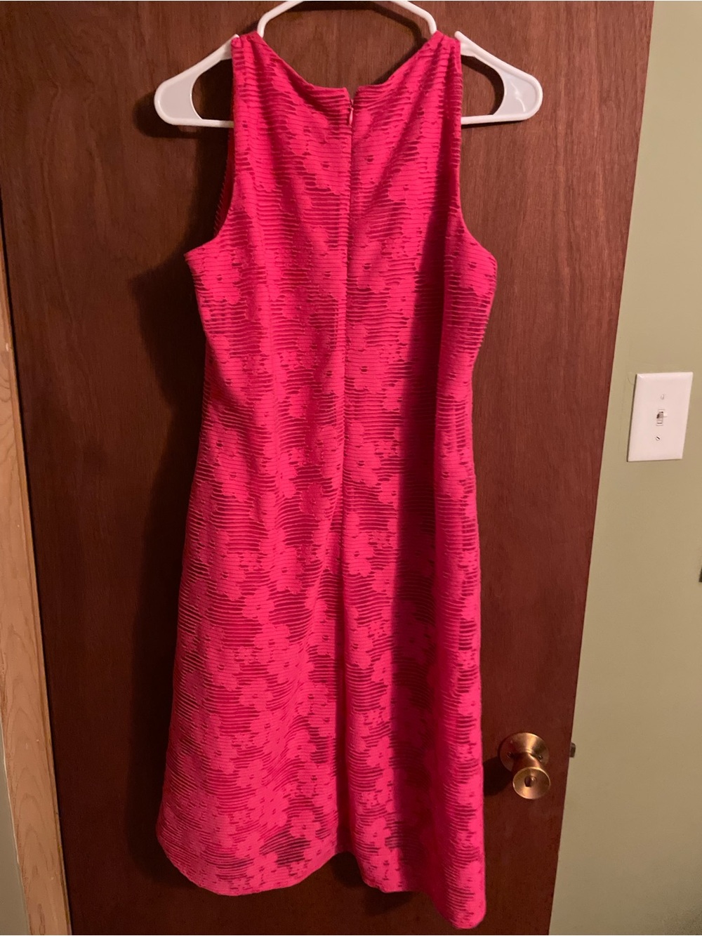Nine West Hot Pink Textured Dress - Picture 6 of 7